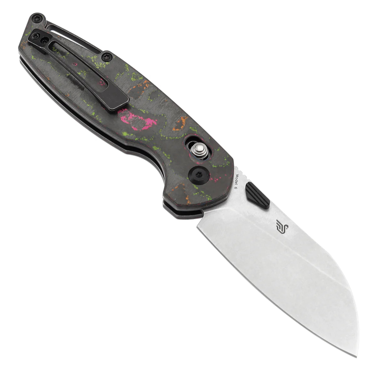 KANSEPT Model 6 CPM S35VN钢 80S碳纤维手柄 K1022V3 粉色+绿色+蓝色 1400