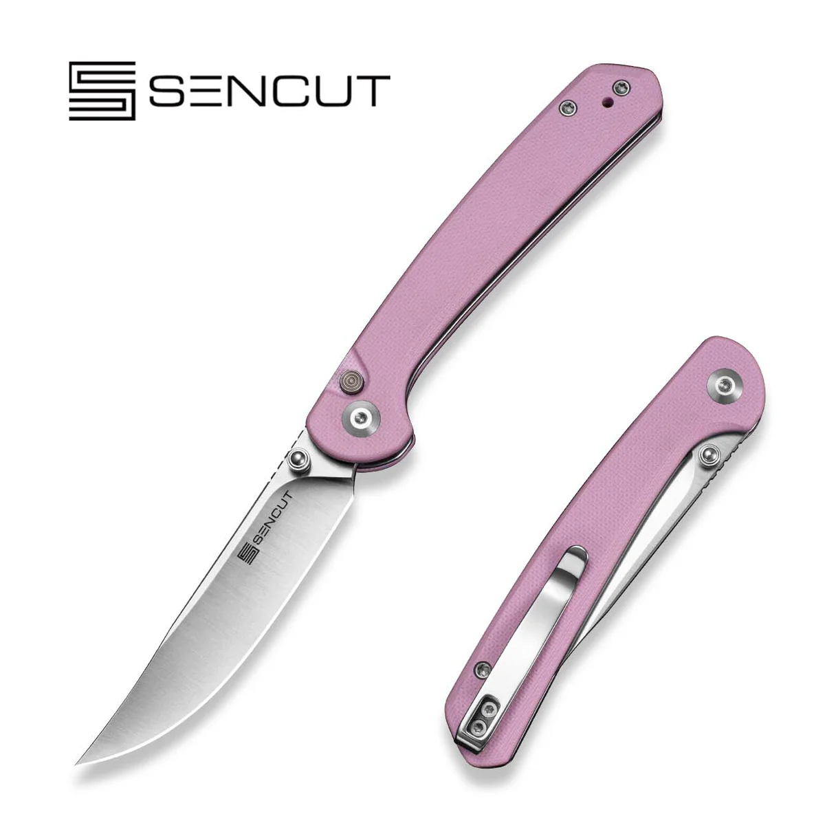 SENCUT Skelfin 9Cr18MoV钢 G10手柄 S25007-3 粉色 300