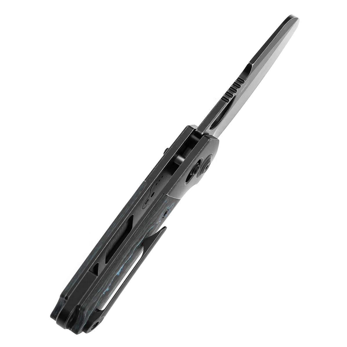 KANSEPT Nahual Magnacut钢 钛+Fatcarbon手柄 K2125V4 黑蓝色 1800