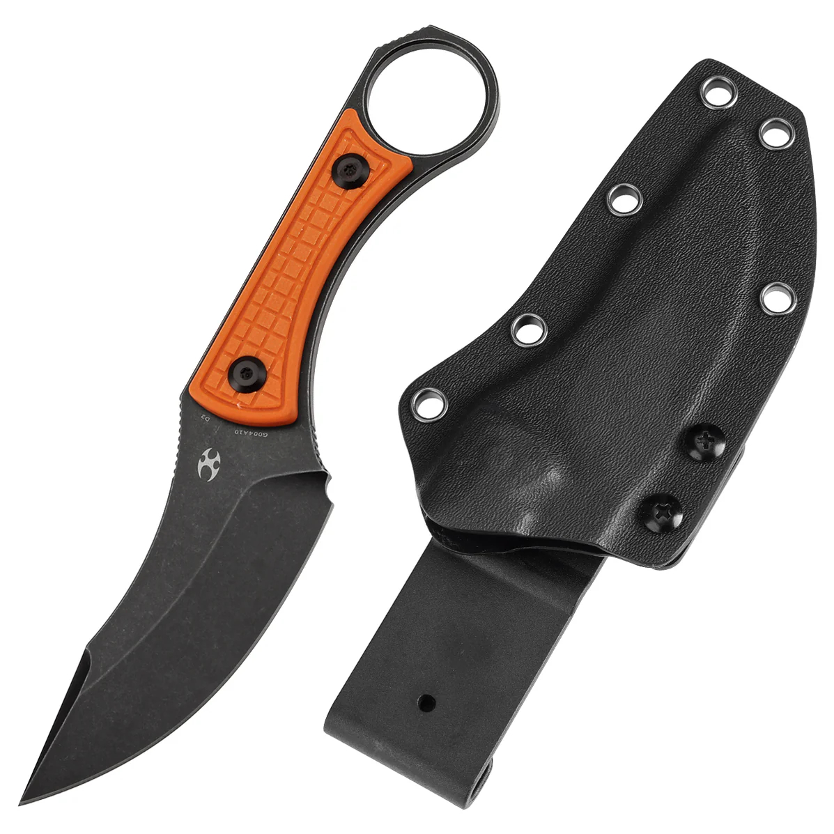 KANSEPT Niko D2钢 G10手柄 G004A10 黑橙色 400