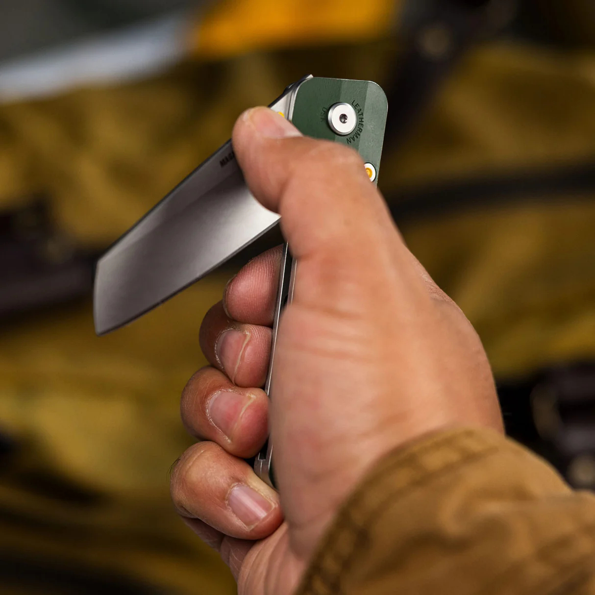 Leatherman Glider MagnaCut钢 416不锈钢手柄 秋葵色