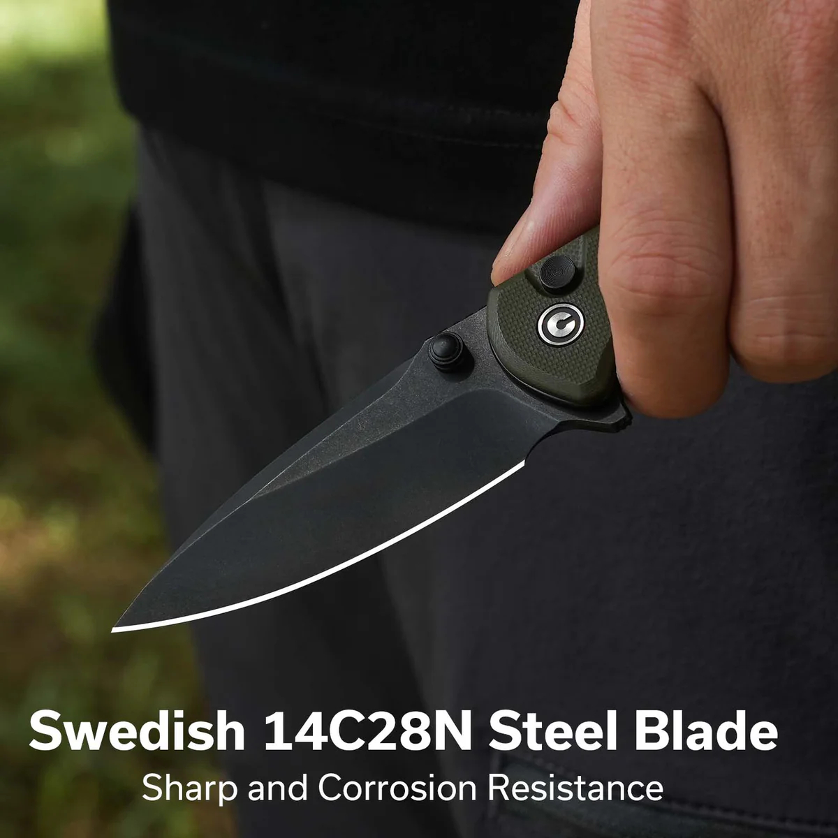 CIVIVI Faeger Flipper 14C28N钢  G10手柄 C24031-2 500 绿色