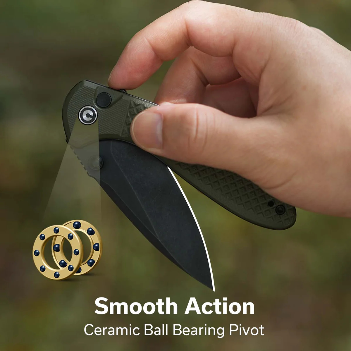 CIVIVI Faeger Flipper 14C28N钢  G10手柄 C24031-2 500 绿色