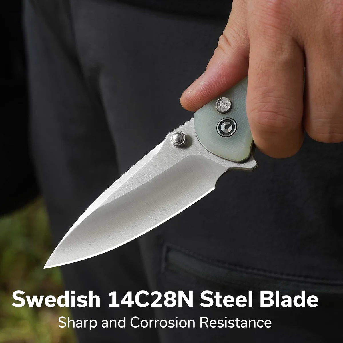 CIVIVI Faeger 14C28N钢 G10手柄 C24031-3 绿色 500