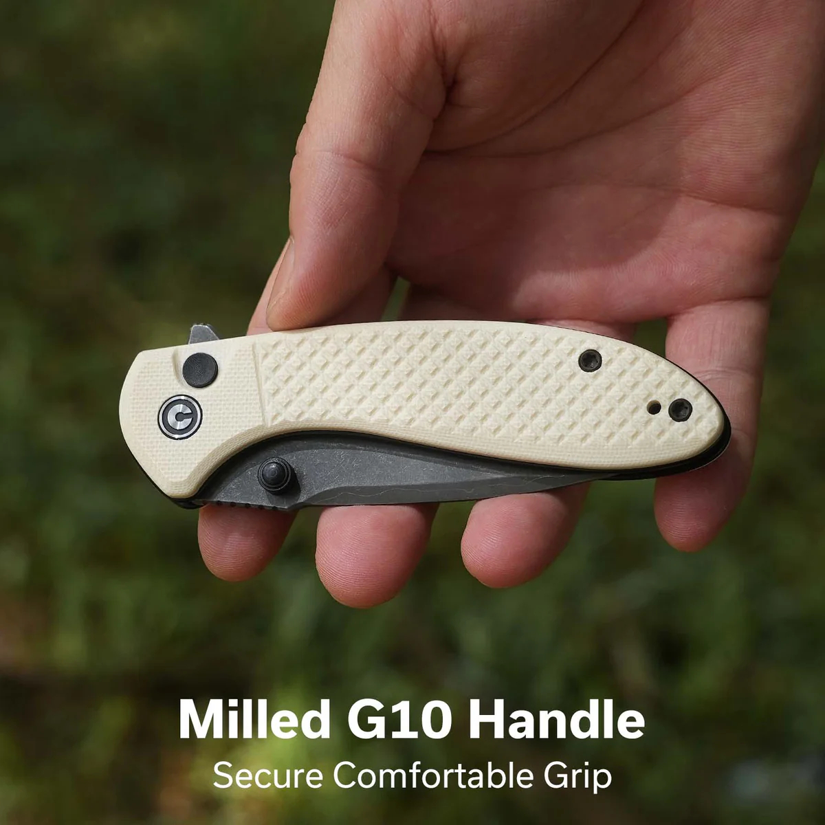 CIVIVI Faeger 大马士革钢 G10手柄 C24031-DS1 象牙色 660