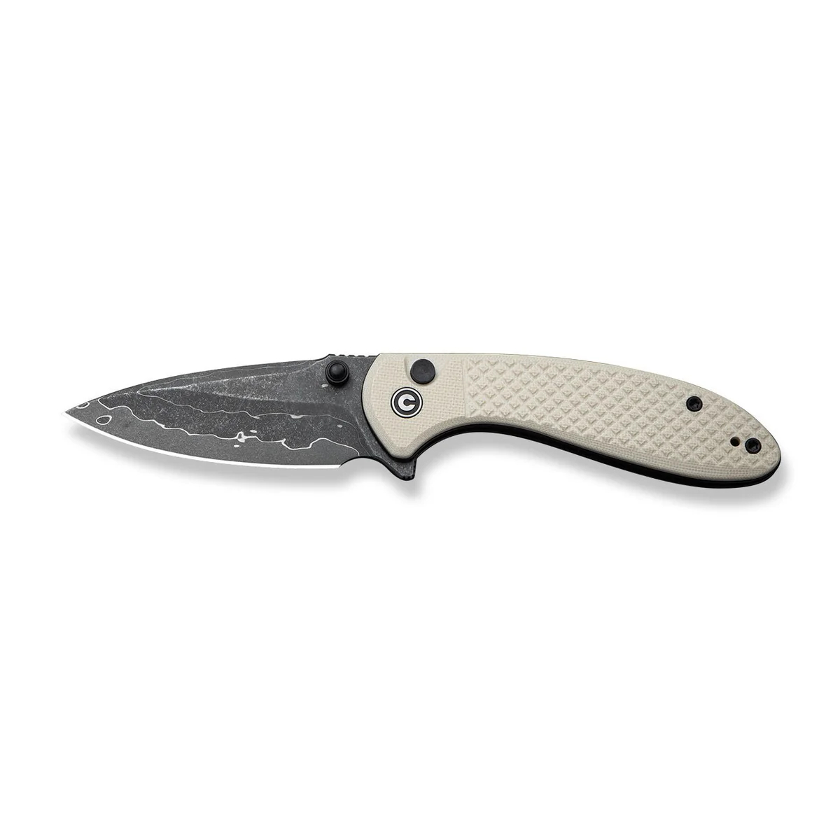 CIVIVI Faeger 大马士革钢 G10手柄 C24031-DS1 象牙色 660