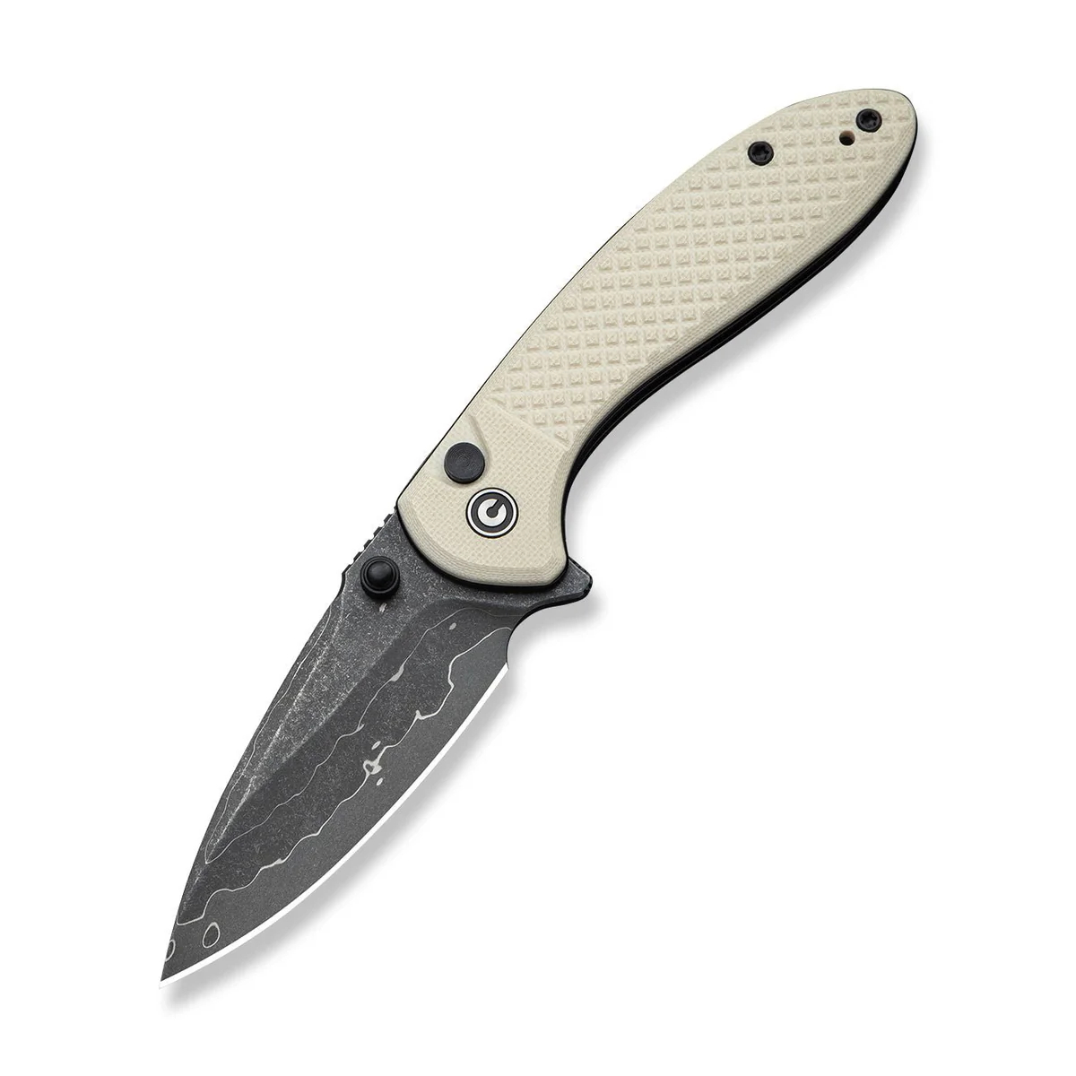 CIVIVI Faeger 大马士革钢 G10手柄 C24031-DS1 象牙色 660