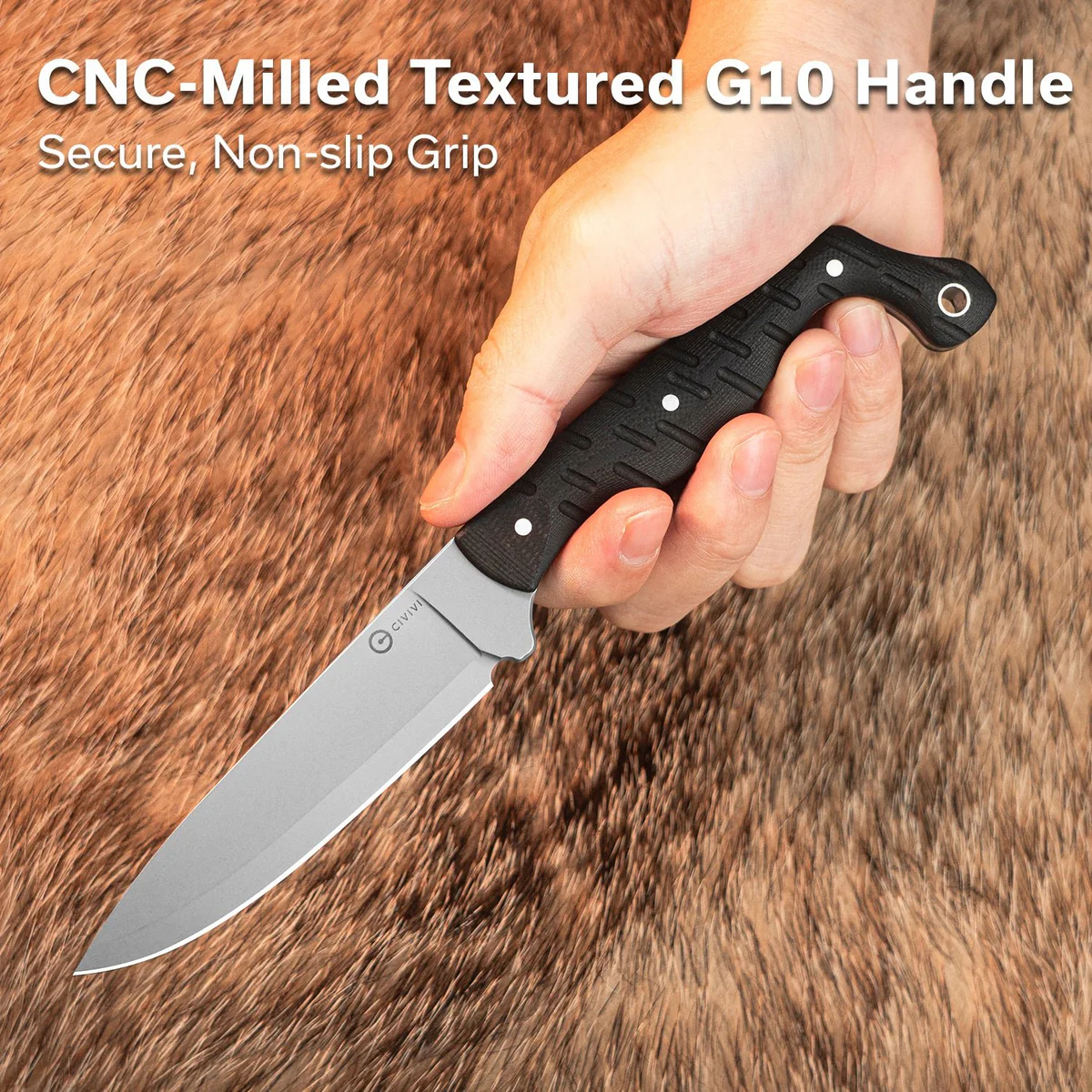 CIVIVI MDRN Hunter Nitro-V钢 G10手柄 C23078-1 黑色 800