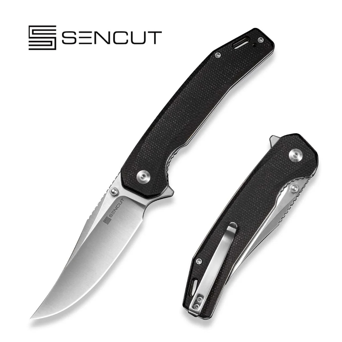 SENCUT Vornix 9Cr18MoV钢 Micarta手柄 S25038-2 黑色 380