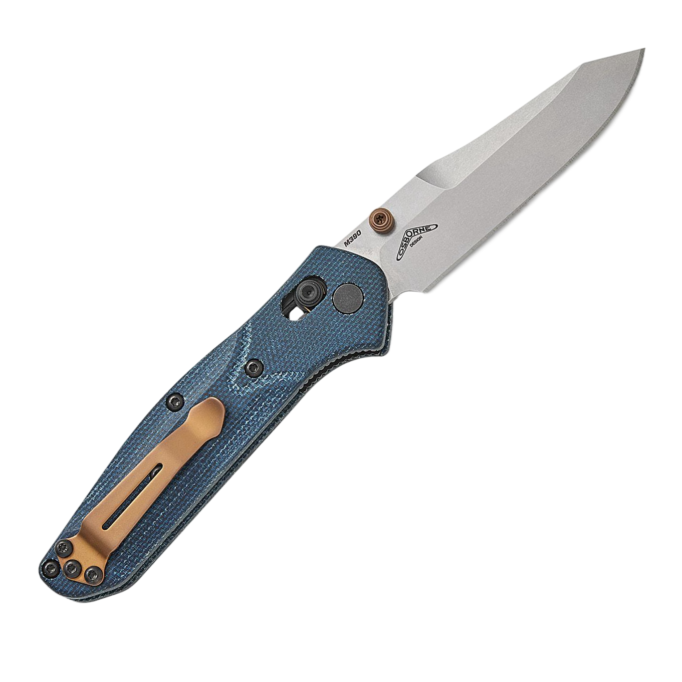 Benchmade Mini Osborne M390钢 米卡塔柄 945-04 蓝色 2299