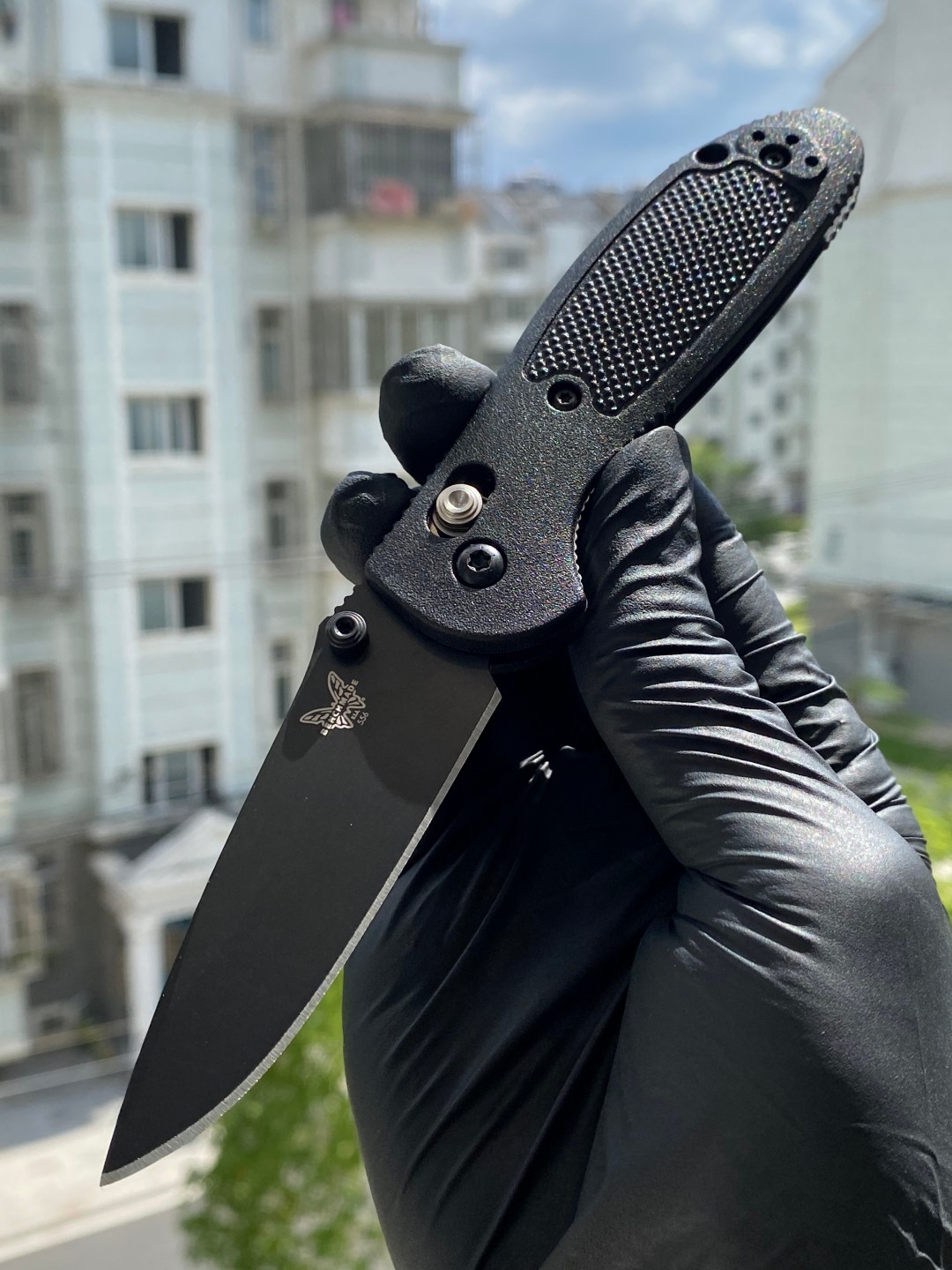 Benchmade Mini Griptilian S30V钢 Grivory树脂注塑柄 556BK-S30V 黑色 1150