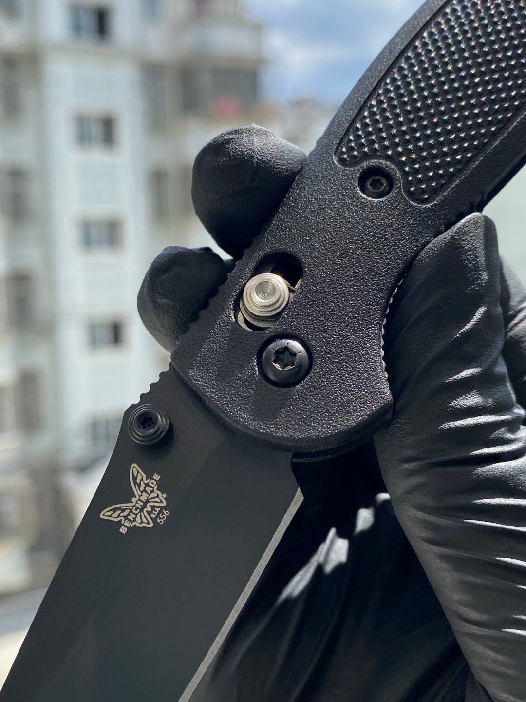 Benchmade Mini Griptilian S30V钢 Grivory树脂注塑柄 556BK-S30V 黑色 1150