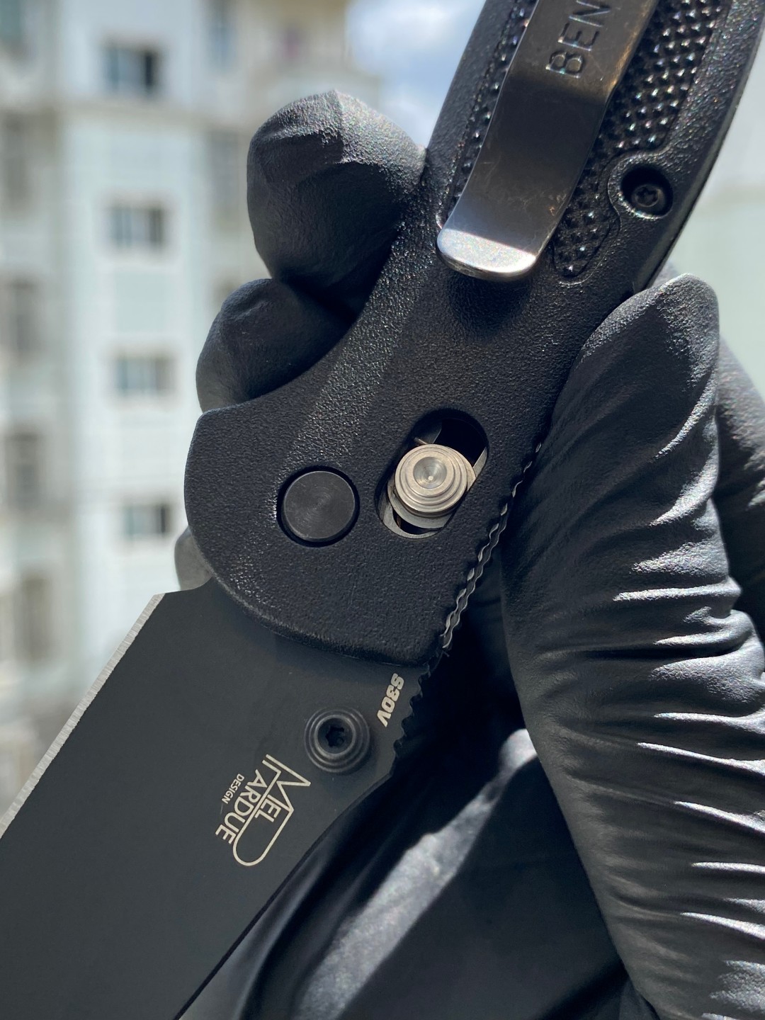 Benchmade Mini Griptilian S30V钢 Grivory树脂注塑柄 556BK-S30V 黑色 1150