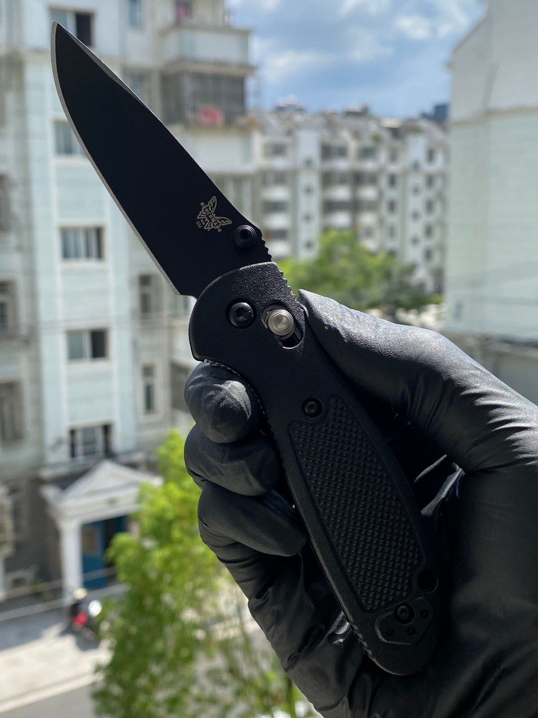 Benchmade Mini Griptilian S30V钢 Grivory树脂注塑柄 556BK-S30V 黑色 1150