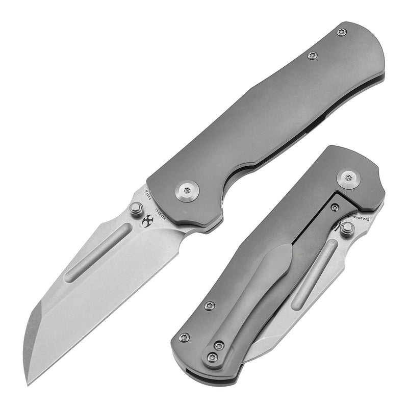 KANSEPT Dreadnaught CPM S35VN钢 钛手柄  K1082A1 灰色 1600