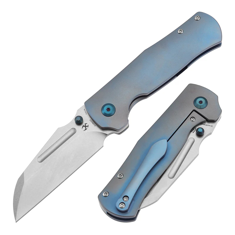 KANSEPT Dreadnaught CPM S35VN钢 钛手柄 K1082A5 蓝色 1600