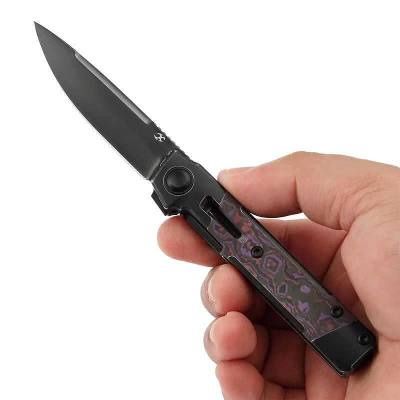 KANSEPT Kitpu CPM 20CV钢 钛+碳手柄  K2123A1 黑紫色 1500
