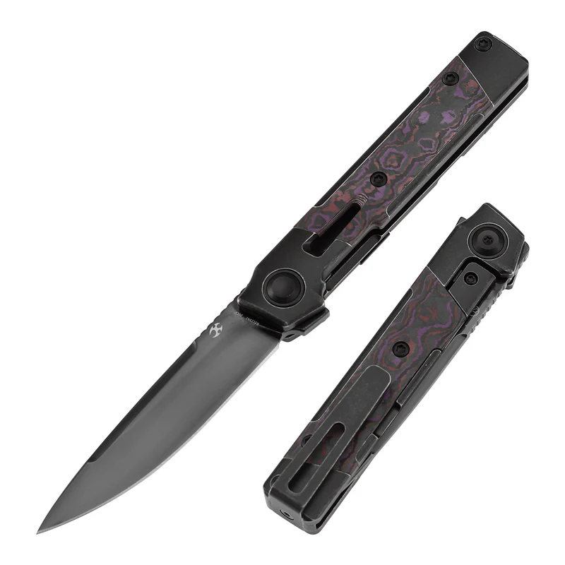 KANSEPT Kitpu CPM 20CV钢 钛+碳手柄  K2123A1 黑紫色 1500