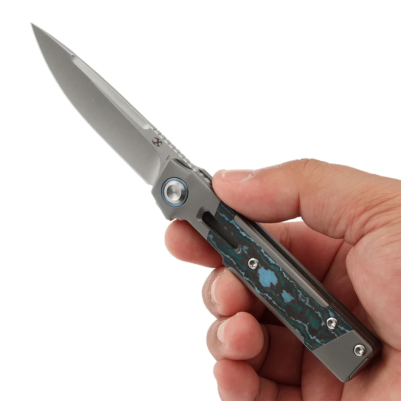 KANSEPT Kitpu CPM 20CV钢 钛+碳手柄 K2123A2 蓝色 1300