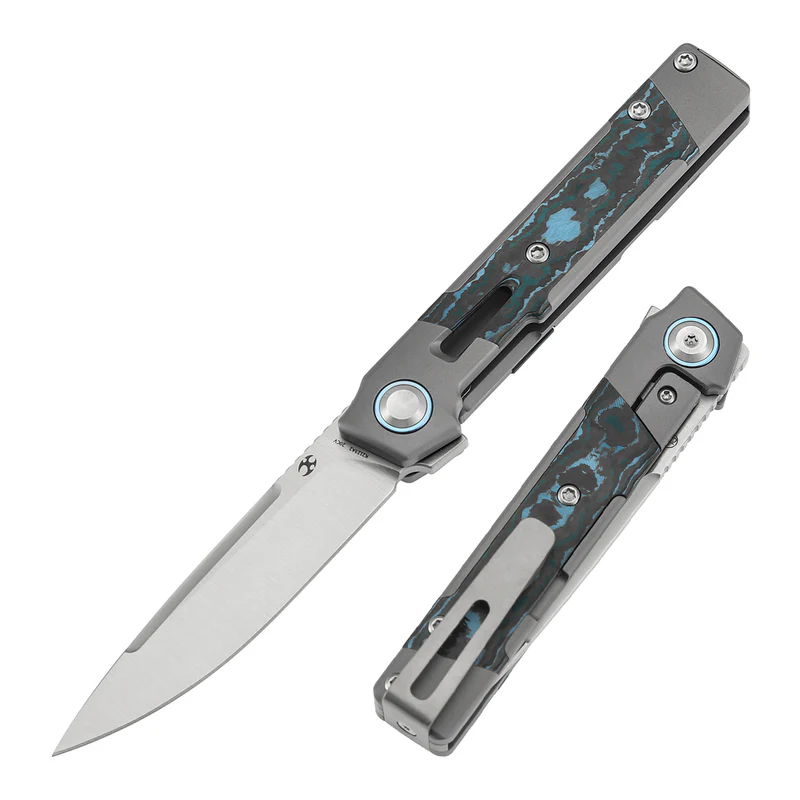 KANSEPT Kitpu CPM 20CV钢 钛+碳手柄 K2123A2 蓝色 1300