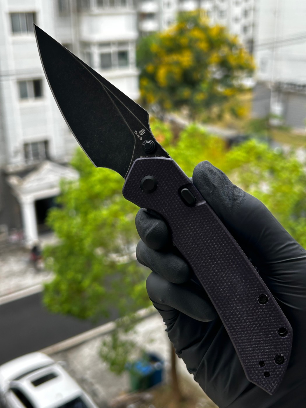 Tenable knives Fenrir Nitro-V钢 紫色G10柄 B1034H1 紫色 450