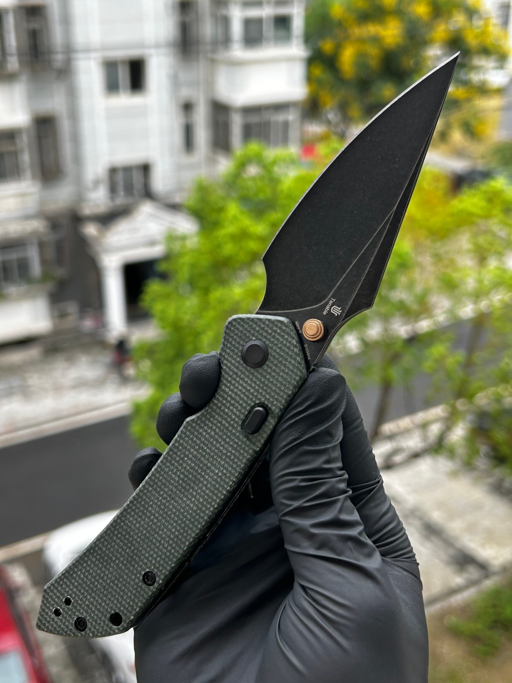 Tenable knives Fenrir Nitro-V钢 米卡塔柄 B1034H4 绿色 450