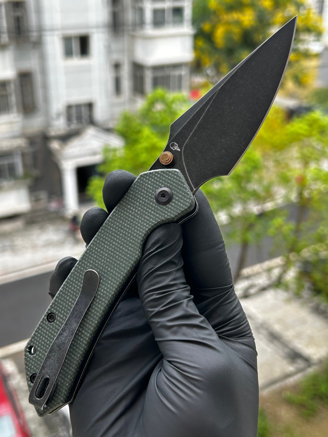 Tenable knives Fenrir Nitro-V钢 米卡塔柄 B1034H4 绿色 450
