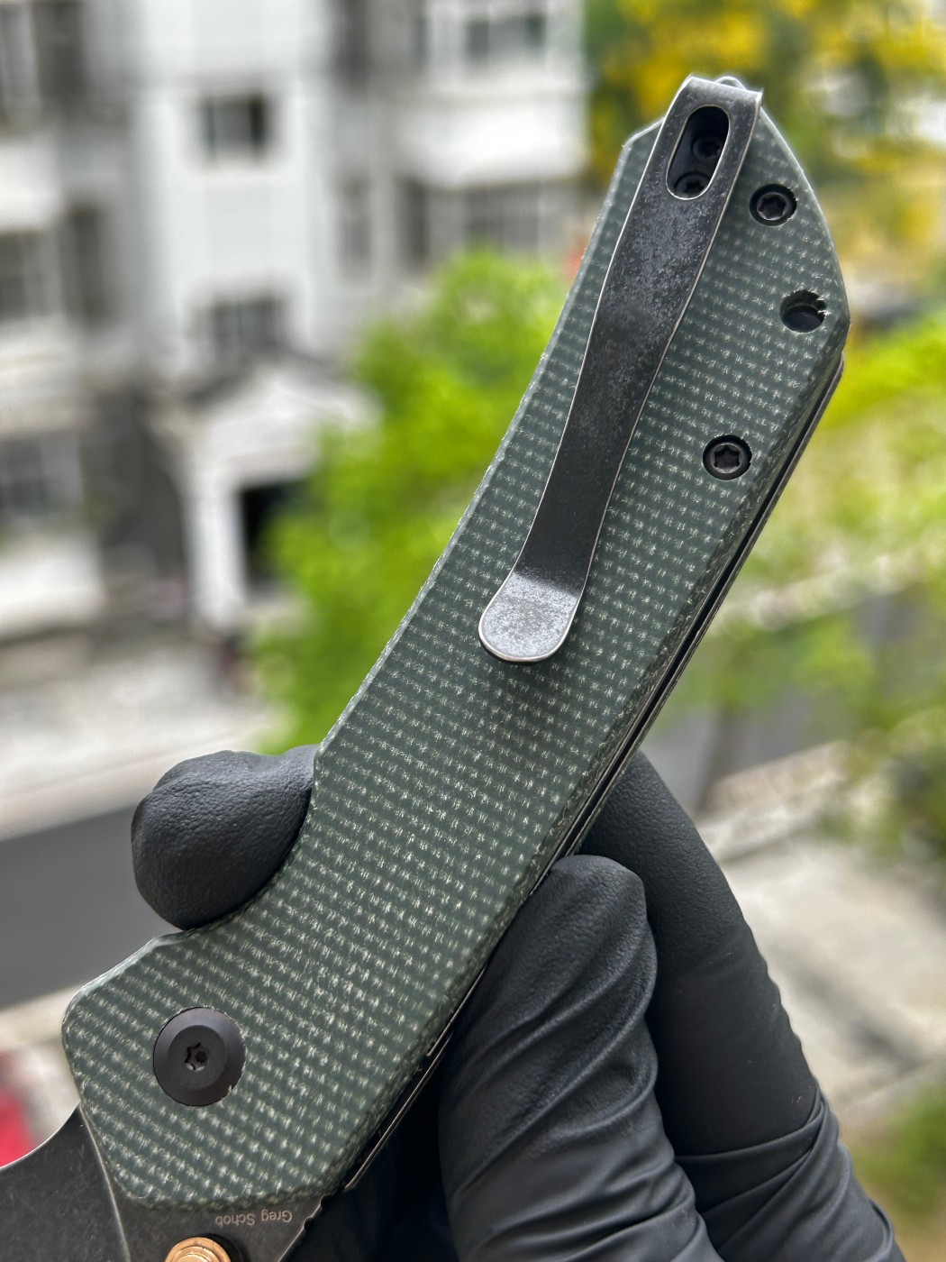 Tenable knives Fenrir Nitro-V钢 米卡塔柄 B1034H4 绿色 450