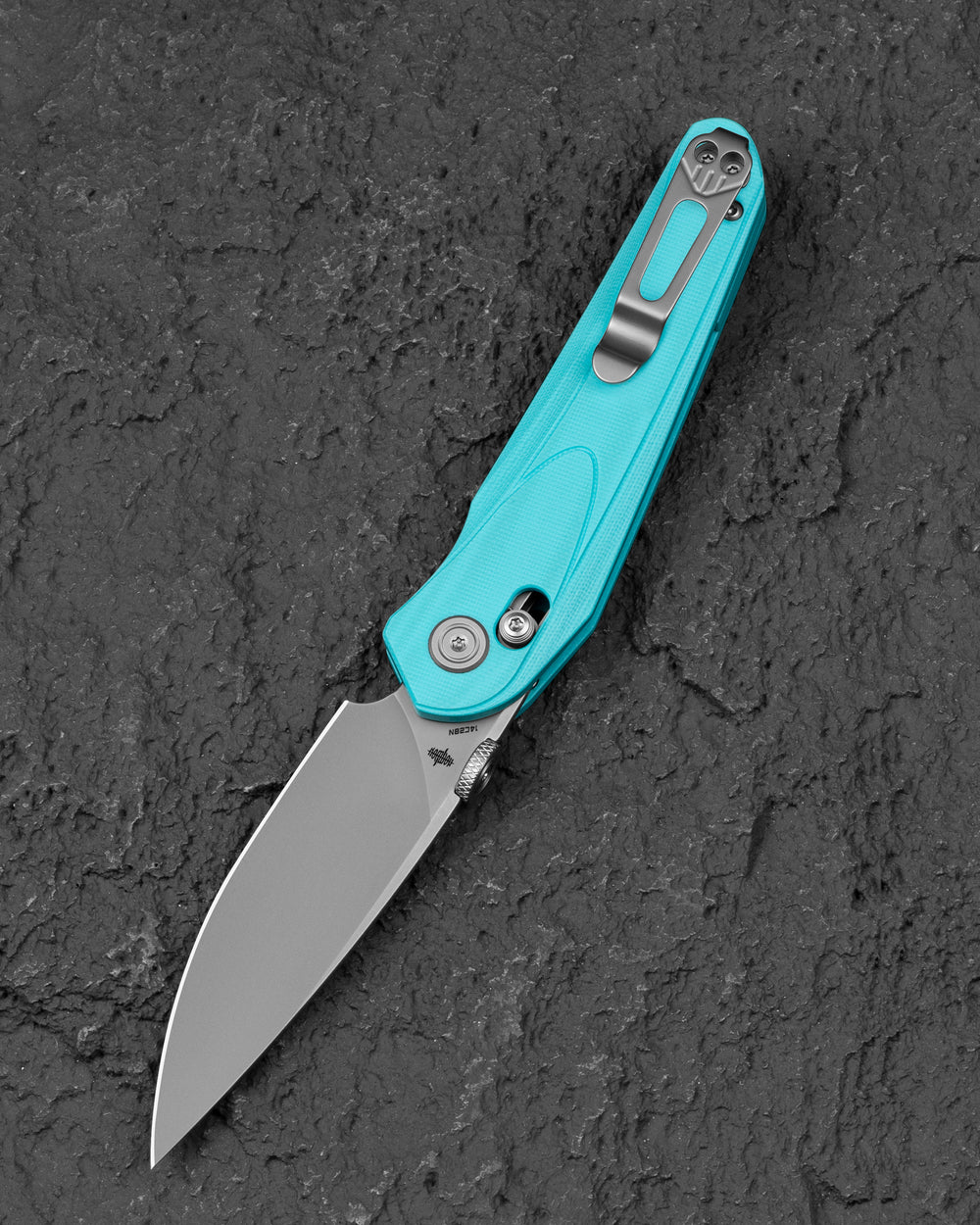BESTECH MOTHUS 14C28N钢 G10手柄 BG67D 蒂芙尼蓝 500