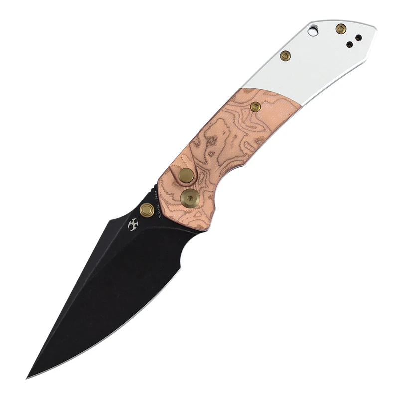 KANSEPT Fenrir 154CM钢 G-10带铜箔+铝手柄 T1034B2 黑铜色 660