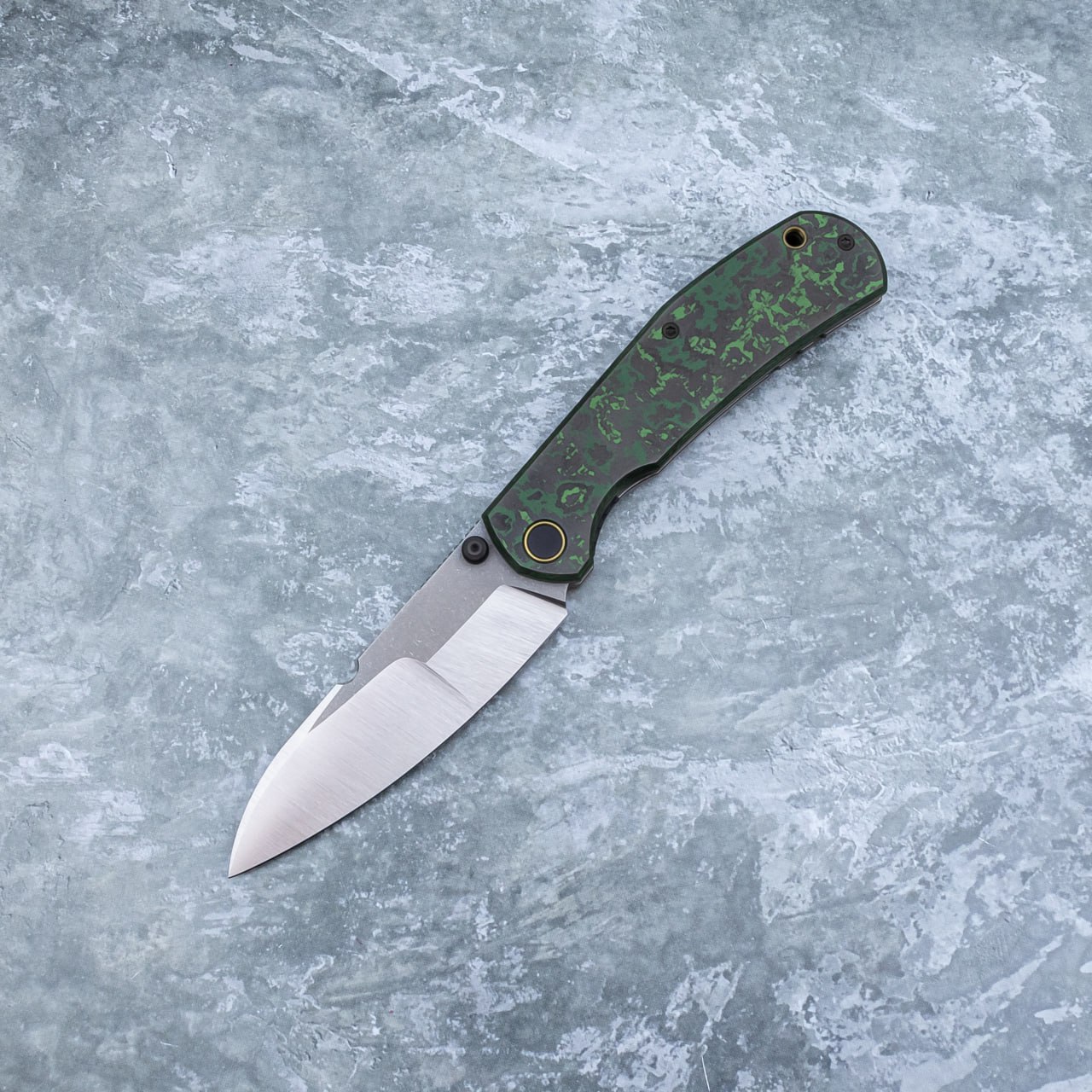 Arakun knives Fatum DiGri QPM420V钢 碳纤维柄 手工定制刀 18000
