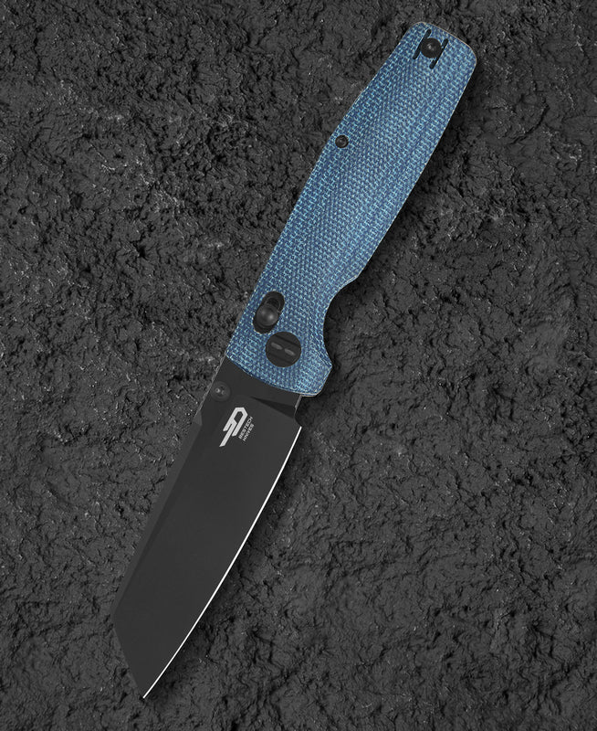 BESTECH SLASHER D2钢 Micarta手柄 BG56C-2 蓝色 480