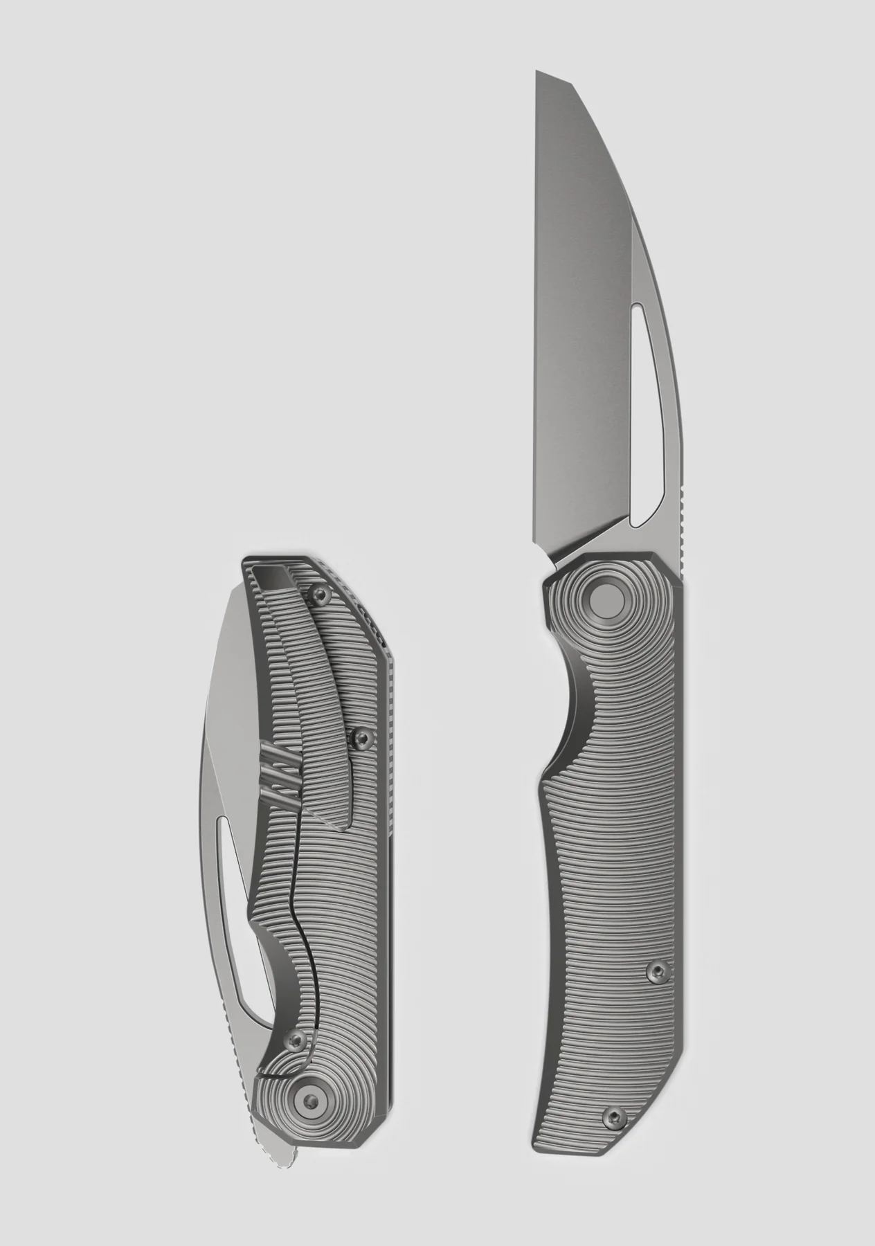 BESTECH MINI TAIPAN MagnaCut钢 钛合金手柄 BT2603F 灰色 1680